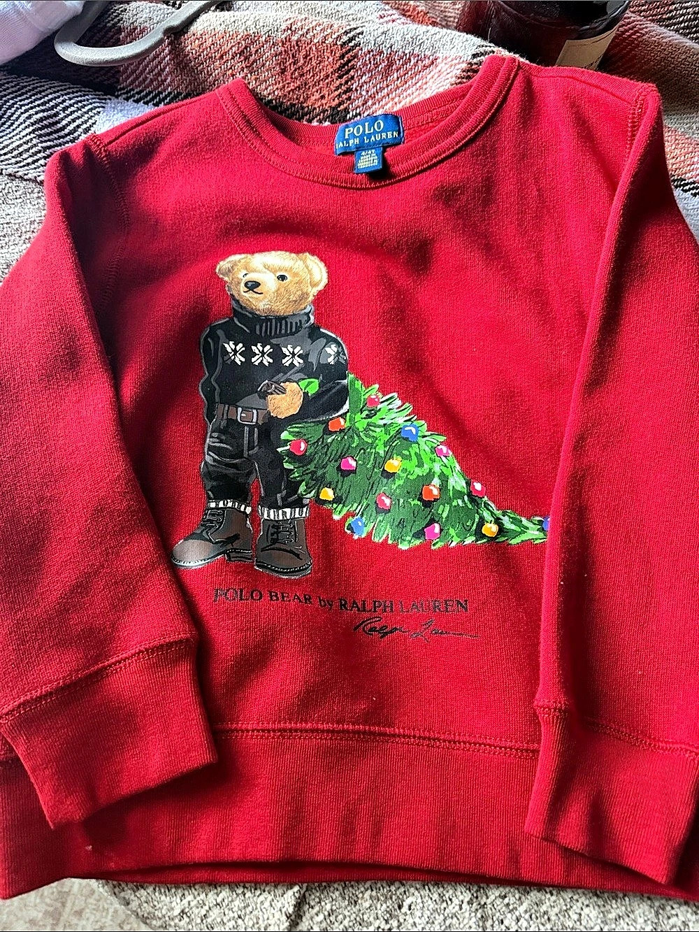 Polo Ralph Lauren Polo Bear Christmas Tree Fleece Sweatshirt